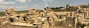 Roman theatre and archaeological park at Guelma Algeria